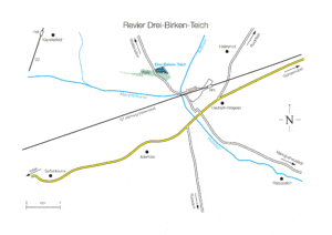 Revierplan: Drei-Birken-Teich