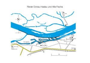 Revierplan: Alte Fischa und Donau