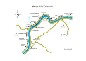Revierplan: Donau Spitz-Dürnstein